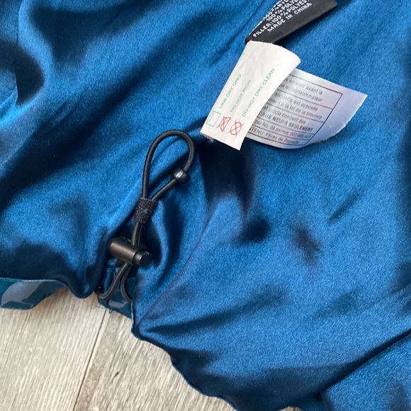 Obermeyer Leighton Insulated Jacket Teal Blue/Gray Floral 10 - Picture 7 of 12